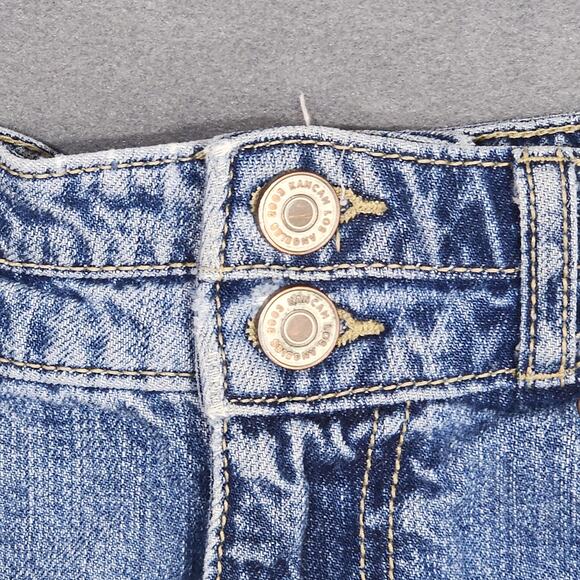 KanCan Denim Shorts Distressed Mid Rise 2" Size 5/26 - Picture 6 of 8